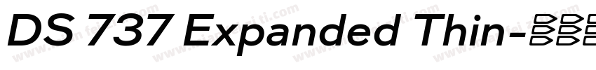 DS 737 Expanded Thin字体转换